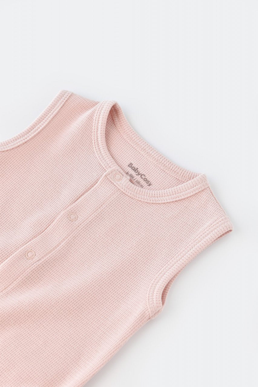 Salopeta fara maneci si pantaloni scurti - 100% bumbac organic - , BabyCosy